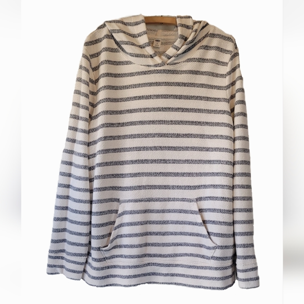Old Navy Textured Striped Beach Hoodie